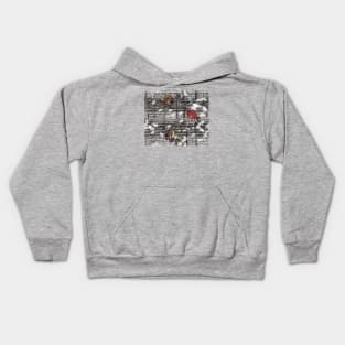 Garden Pond in Grunge Kids Hoodie